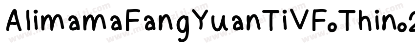 AlimamaFangYuanTiVF Thin 2字体转换